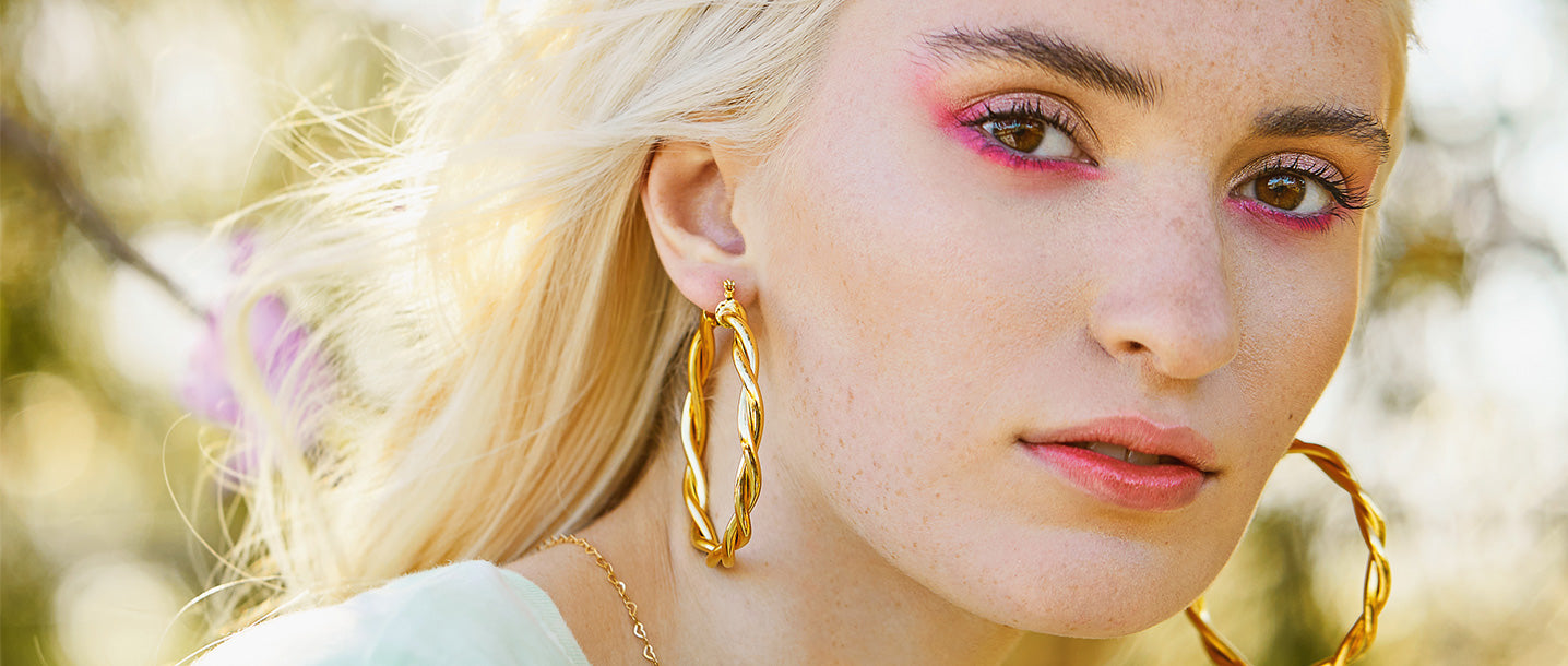 Milla Silver & Gold Chain Earrings for Women - 14K Gold Butterfly Earrings for Women & More Trendy Earrings Styles - Comfortable Cute Earrings