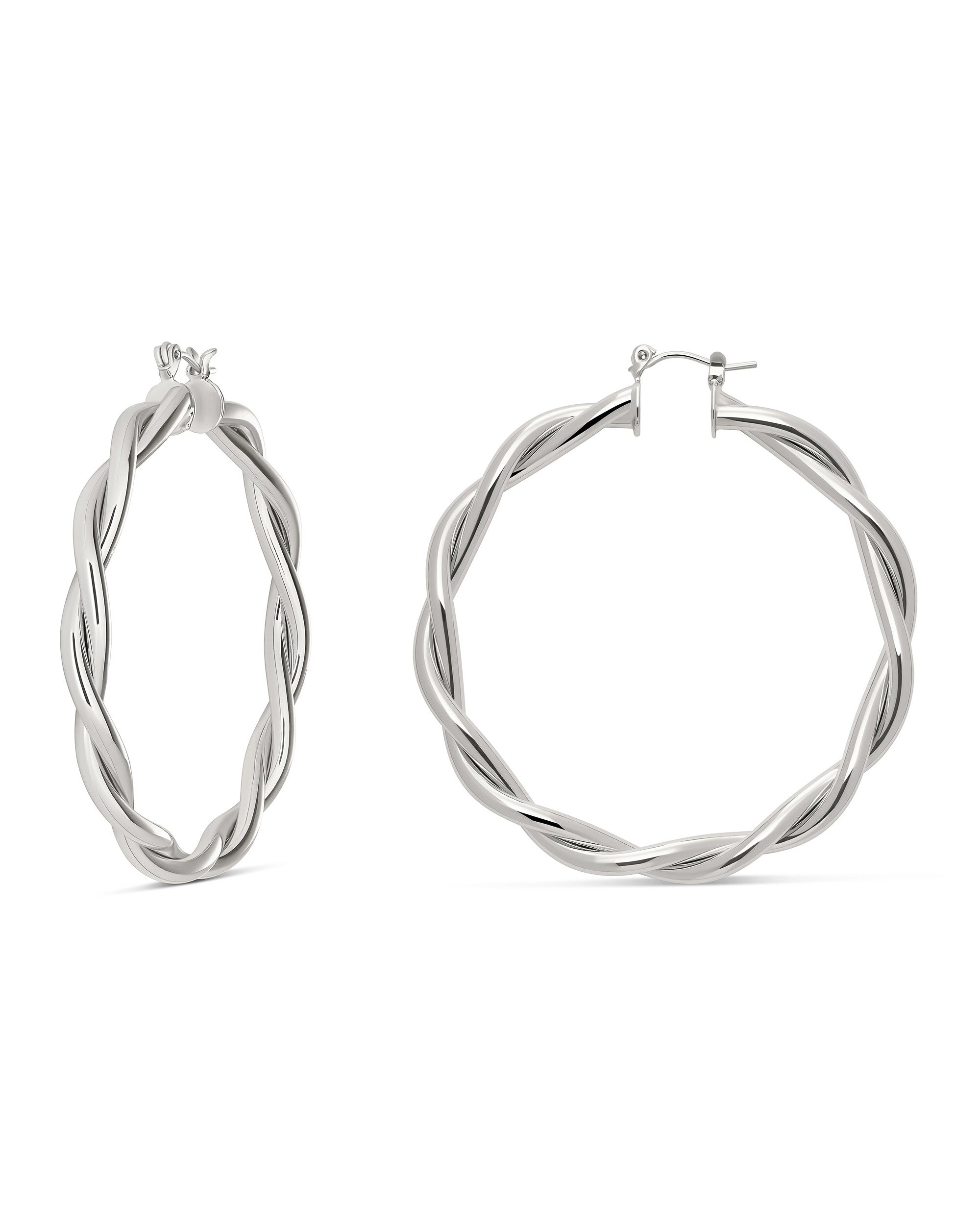 Chunky Twisted Hoop Earrings – Milla Jewelry