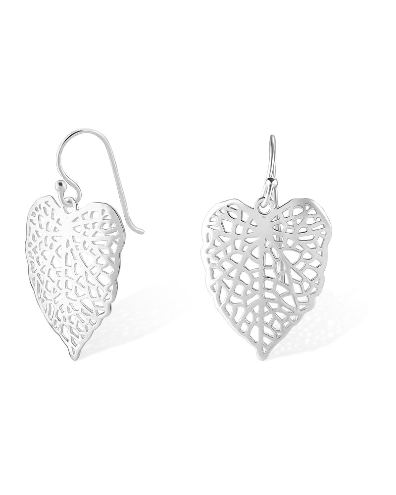 Filigree Leaf Drop Earring